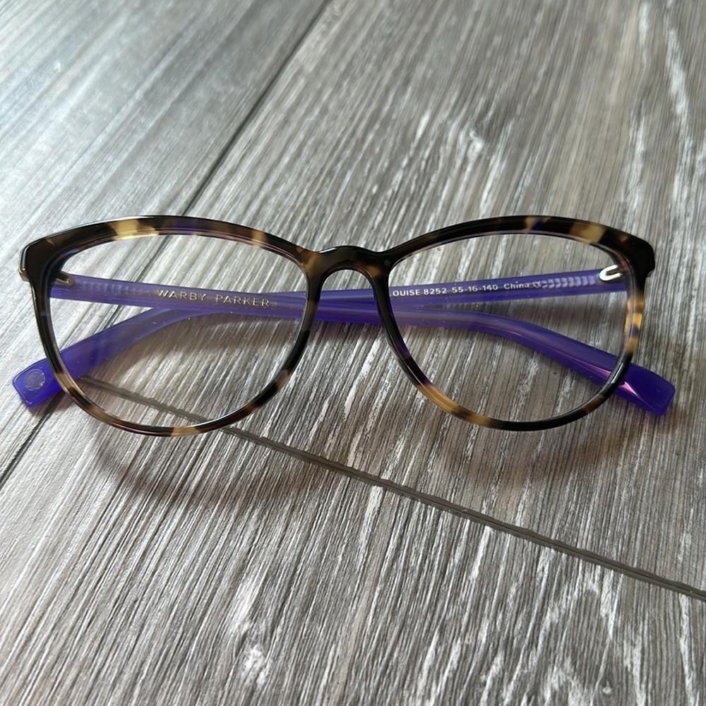 Warby Parker Louise Frames in Violet Magnolia - Picture 3 of 11